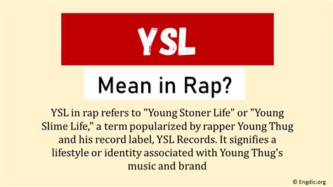 what does ysl mean